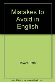 Mistakes to Avoid in English
