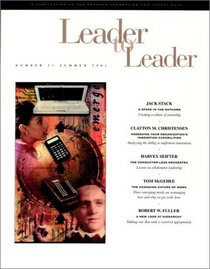 Leader to Leader (LTL), Summer 2001 (J-B Single Issue Leader to Leader) (Volume 21)