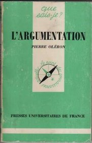 L'argumentation (Que sais-je?) (French Edition)