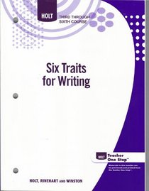 Six Traits for Writing Grades 9-12: 0 (Holt Elements of Literature)