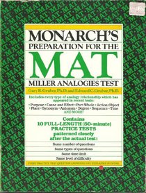Monarch's Preparation for the Miller Analogies Test