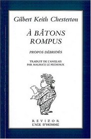 A btons rompus (French Edition)