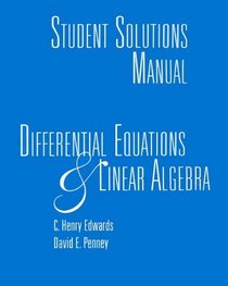Differential Equations and Linear Algebra: Student's Solutions Manual