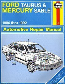 Haynes Repair Manual: Ford Taurus and Mercury Sable 1986-1992 Automotive Repair Manual