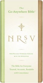 NRSV Go-Anywhere Bible w/Apoc NuTone (tan/green)