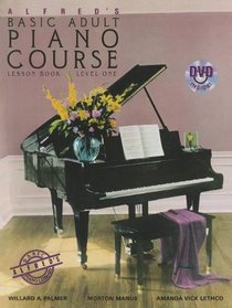 Alfred's Basic Adult Piano Course Lesson Book, Bk 1 (Book & DVD)