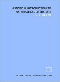 Historical introduction to mathematical literature