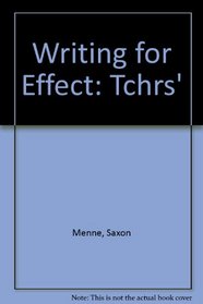 Writing for Effect: Tchrs'