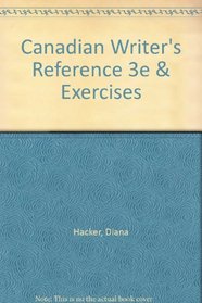 Canadian Writer's Reference 3e & Exercises