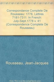Complete Correspondence: July-Sept.1778 v. 41: In French