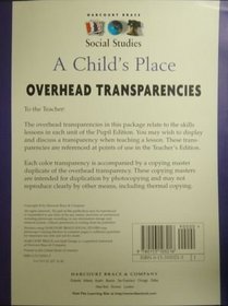 Overhead Transparencies A Child Place Social Studies (Grade 1)