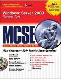 MCSE Windows Server 2003 Boxed Set (Exams 70-290, 70-291, 70-2293, 70-294)