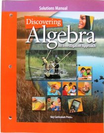 Discovering Algebra : Solutions Manual