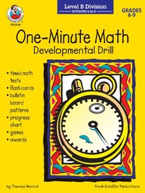 One-Minute Math Division: Divisors 6 to 9: Developmental Drill