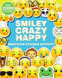 Smiley, Crazy, Happy Emoticon Sticker Activity (2000 Stickers)