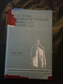 Fault in Formation of Contract in Roman Law and Scots Law