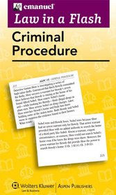 Law in A Flash Cards: Criminal Procedure 2013