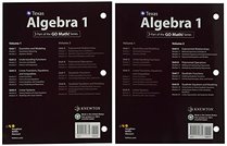 HMH Algebra 1: Interactive Student Edition, Volumes 1 & 2 Bundle 2016