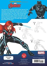 Learn to Draw Marvel Avengers: How to draw your favorite characters, including Iron Man, Captain America, the Hulk, Black Panther, Black Widow, and more!