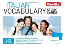 Italian Vocabulary Study Cards (Berlitz Study Cards) (English and Italian Edition)