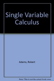 Single Variable Calculus Edition