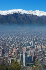 Santiago Chile Skyline Journal: 150 page lined notebook/diary