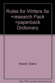 Rules for Writers 5e & Research Pack & paperback dictionary