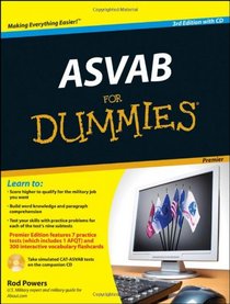 ASVAB For Dummies, Premier 3rd Edition