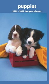 Puppies 2008 - 2009 Pocket Planner Calendar (German, French, Spanish and English Edition)