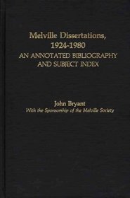 Melville Dissertations, 1924-1980