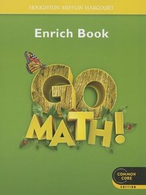 Go Math!: Student Enrichment Workbook Grade 1