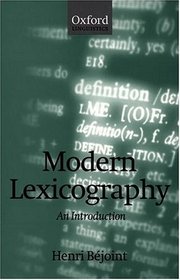 Modern Lexicography: An Introduction