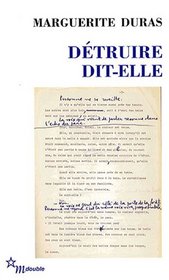 Detruire, Dit-Elle (French Edition)