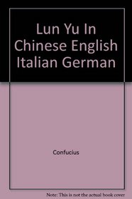 Lun Yu In Chinese English Italian German