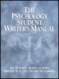 The Psychology Student Writer's Manual