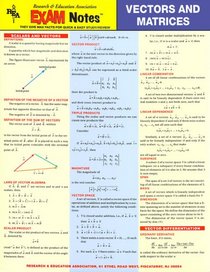 EXAMNotes for Vectors and Matrices (EXAMNotes)