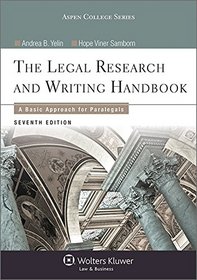 Legal Research and Writing Handbook: A Basic Approach for Paralegals