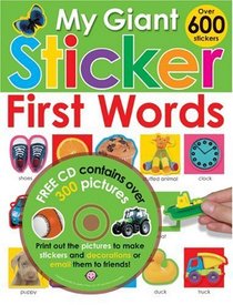 My Giant Sticker First Words (with CD) (Giant Sticker Activity)