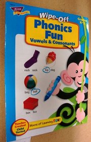 Wipe-Off Phonics Fun Vowels and Consonants