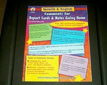 Spanish & English Comments for Report Cards & Notes Going Home