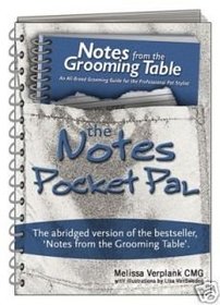 NEW Release * The Notes POCKET PAL Dog Grooming Book