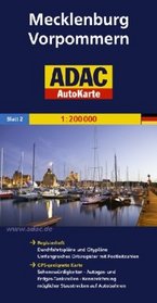 ADAC AutoKarte Deutschland 02. Mecklenburg-Vorpomm