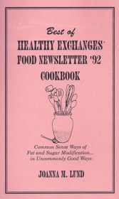 Best of Healthy Exchanges Food Newsletter '92 Cookbook