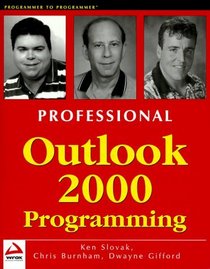 Professional Outlook 2000 Programming : With VBA, Office and CDO