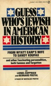 Guess Who is Jewish in American History (A Signet book)