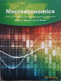 Macroeconomics, with Contributions From Mohsen Bahmani-oskooee, (Custom)