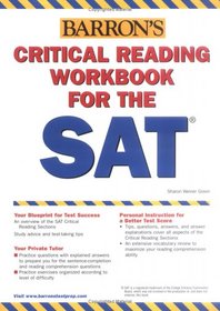 Critical Reading Workbook for the SAT (Barron's Critical Reading Workbook for the SAT)