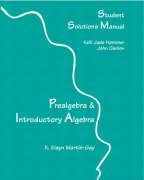 Prealgebra & Introductory Algebra: Student Solutions Manual