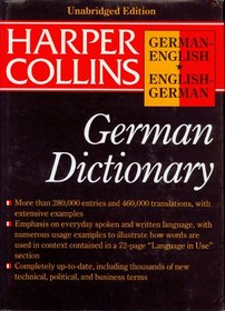 Harpercollins German English English German Dictionary (HarperCollins Bilingual Dictionaries)