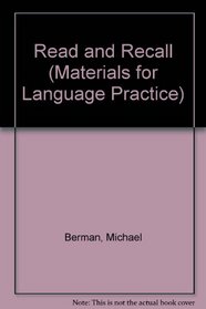 Read and Recall (Materials for Language Practice)